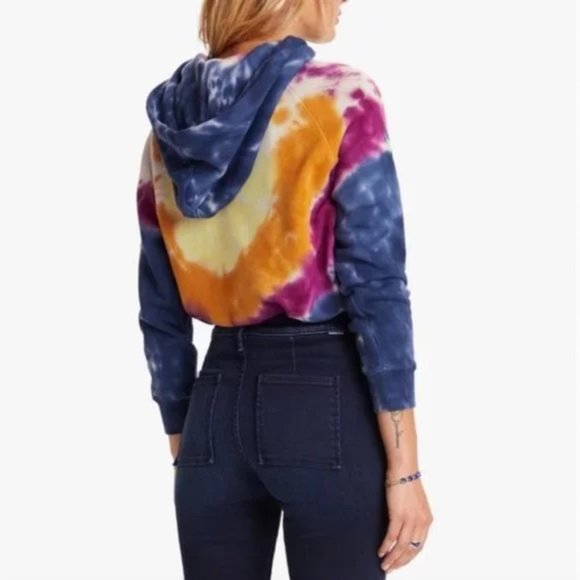MOTHER | The Square Tie Dye Cotton Hoodie (Poptimism) - Picture 4 of 4